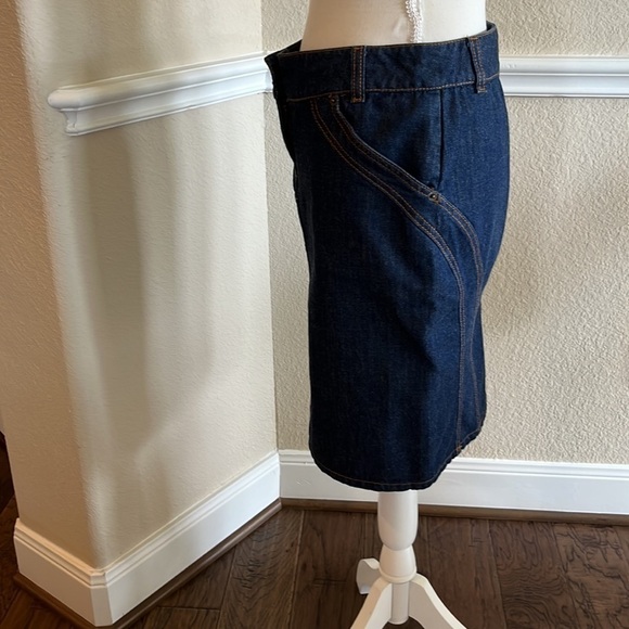 R.E.D. Valentino Denim Pencil Skirt Size 42 EUR 6 US - Picture 6 of 16
